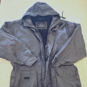 Structure Jacket Men’s XL Gray 100% Nylon Vintage Y2K Full Zip